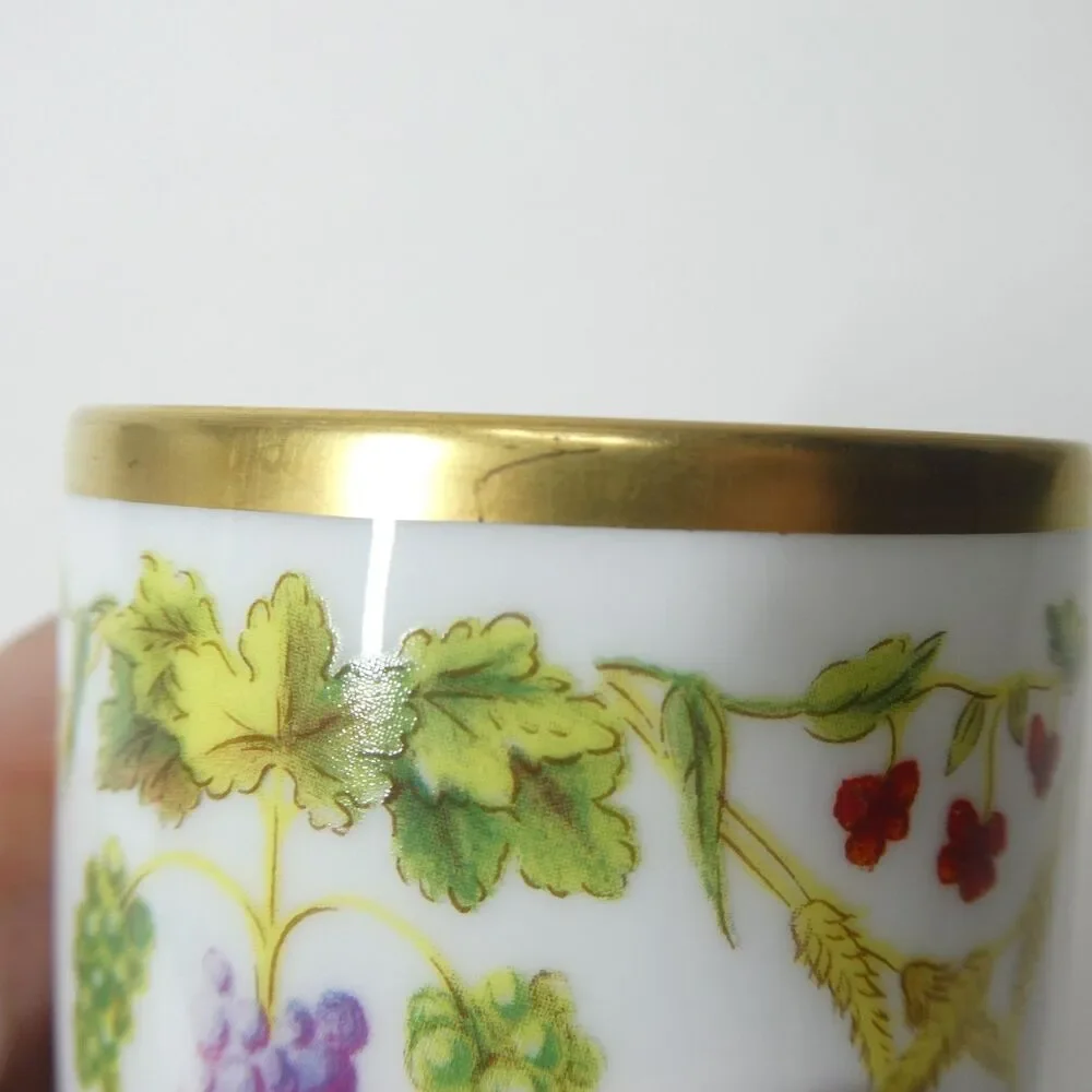 Pampres Cup & Saucer - 1737 Ancienne Manufacture Royal Limoges France Grapes